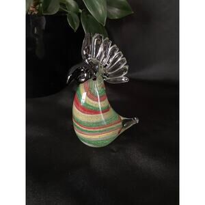 Vintage Murano Style Toucan Paperweight – Colorful Hand Blown Art Glass Bird